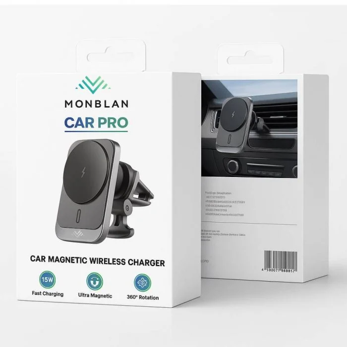 Автотримач з бездротовою зарядкою Monblan H1 Car Pro Series